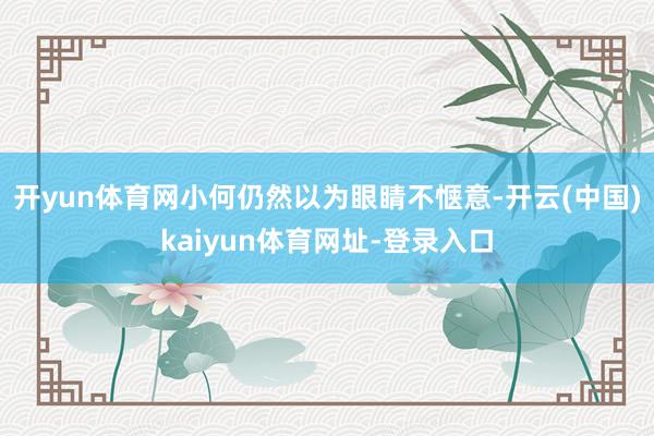 开yun体育网小何仍然以为眼睛不惬意-开云(中国)kaiyun体育网址-登录入口